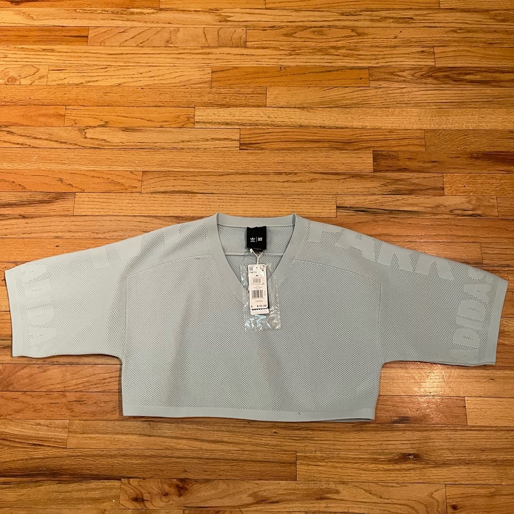 adidas x Ivy Park Azure Knit Crop Jersey S
